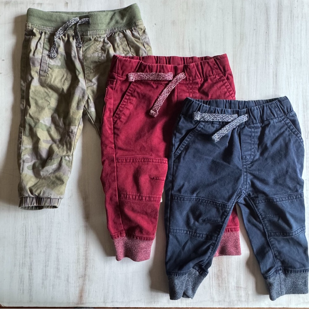 Cat & Jack joggers bundle (size 9-12 months)